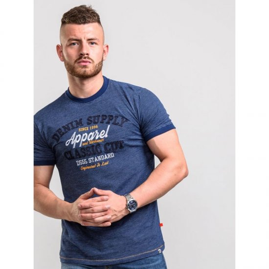 D555 Kody T-shirt Navy - T-shirts - T-shirts Homem Tamanhos Grandes