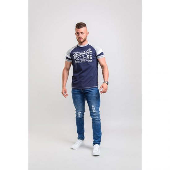 D555 Jones T-shirt Navy - T-shirts - T-shirts Homem Tamanhos Grandes