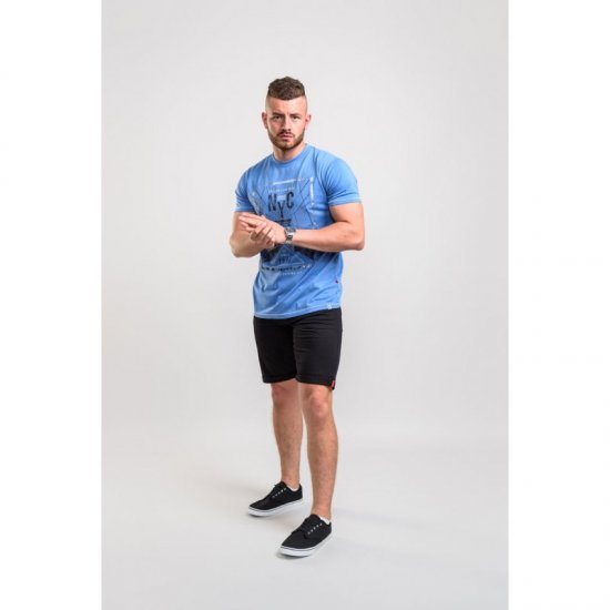D555 Monty T-shirt Blue - T-shirts - T-shirts Homem Tamanhos Grandes