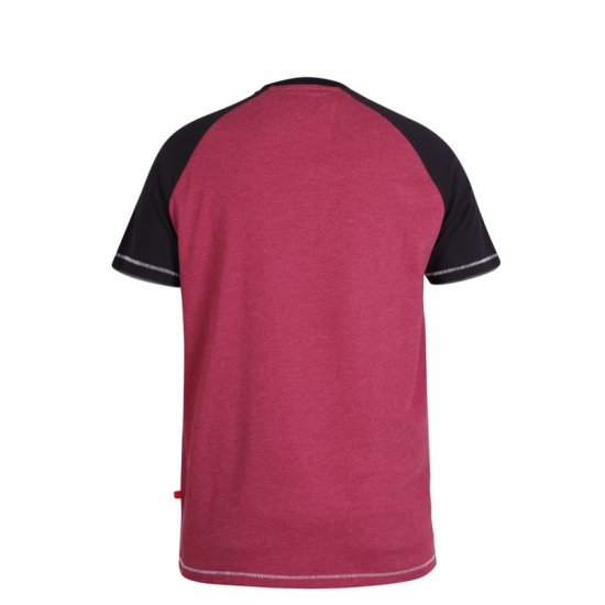 D555 Evans T-shirt Burgundy - T-shirts - T-shirts Homem Tamanhos Grandes