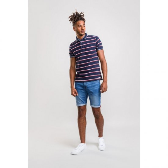 D555 Holmes Polo Navy - Pólos - Pólos Tamanhos Grandes Homem