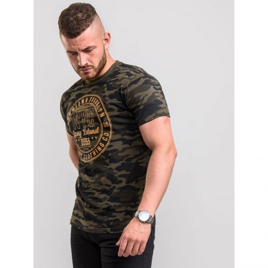D555 Thompson T-shirt Jungle Camo - T-shirts - T-shirts Homem Tamanhos Grandes