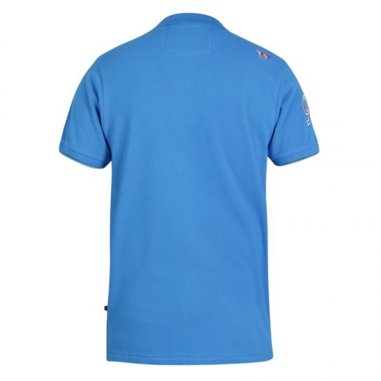 D555 Parker Polo Blue - Pólos - Pólos Tamanhos Grandes Homem