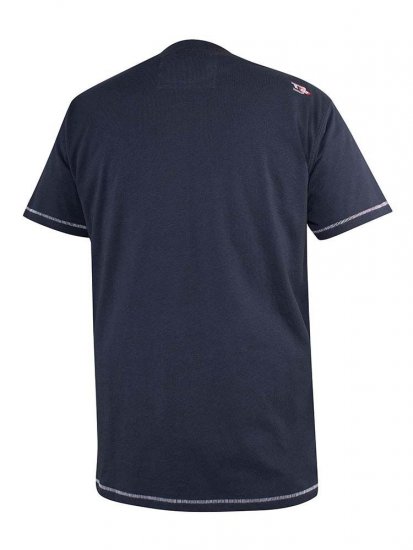 D555 Randwick San Francisco Printed T-Shirt Navy - T-shirts - T-shirts Homem Tamanhos Grandes