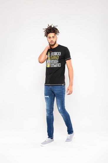 D555 Salford Save Water Drink Beer T-shirt Black - T-shirts - T-shirts Homem Tamanhos Grandes