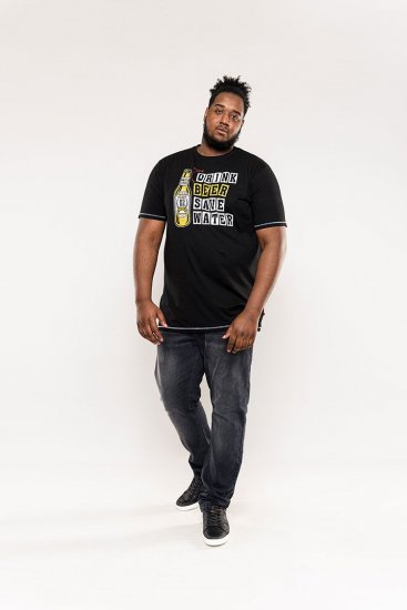 D555 Salford Save Water Drink Beer T-shirt Black - T-shirts - T-shirts Homem Tamanhos Grandes
