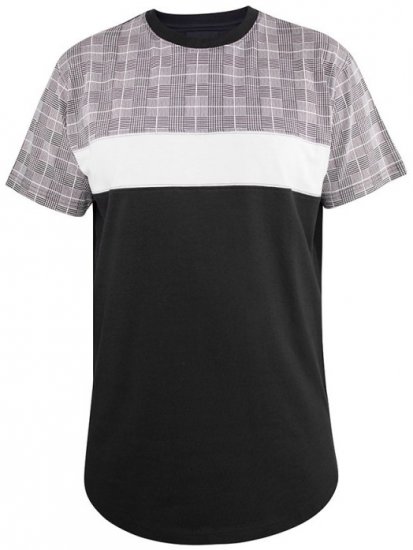 D555 Vista Couture Cut And Sew Curved Hem T-Shirt - T-shirts - T-shirts Homem Tamanhos Grandes