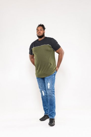 D555 Buckland Couture Cut And Sew Curved Hem T-Shirt - T-shirts - T-shirts Homem Tamanhos Grandes