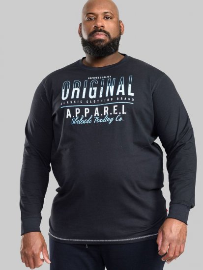 D555 Yeovil Long Sleeve T-Shirt - T-shirts - T-shirts Homem Tamanhos Grandes