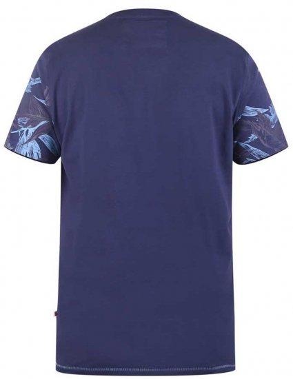 D555 BROMLEY Floral Panel Printed T-Shirt - T-shirts - T-shirts Homem Tamanhos Grandes