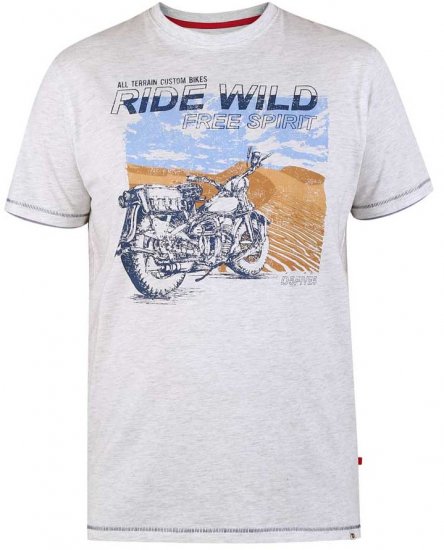 D555 LANGDON Printed T-Shirt - T-shirts - T-shirts Homem Tamanhos Grandes