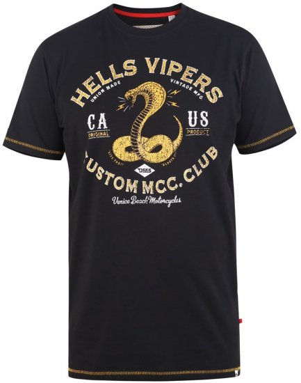 D555 WOOTON Printed T-Shirt - T-shirts - T-shirts Homem Tamanhos Grandes