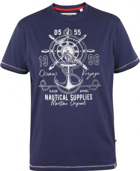 D555 CANTERBURY Printed T-Shirt - T-shirts - T-shirts Homem Tamanhos Grandes