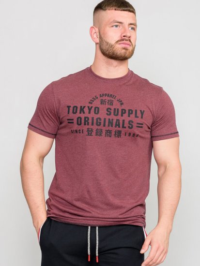 D555 LINTON Printed T-Shirt - T-shirts - T-shirts Homem Tamanhos Grandes