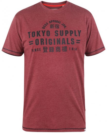 D555 LINTON Printed T-Shirt - T-shirts - T-shirts Homem Tamanhos Grandes