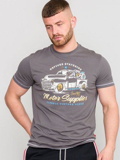 D555 BARMING Printed T-Shirt - T-shirts - T-shirts Homem Tamanhos Grandes