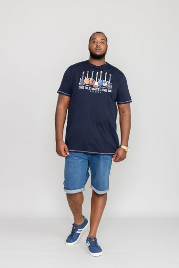 D555 PICKEMHAM Printed T-Shirt - T-shirts - T-shirts Homem Tamanhos Grandes