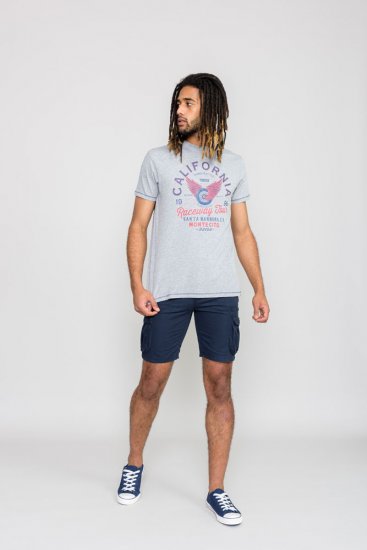 D555 BARTON Printed T-Shirt - T-shirts - T-shirts Homem Tamanhos Grandes
