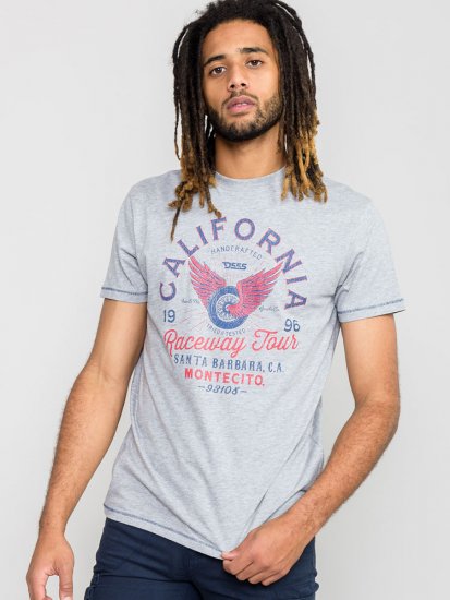 D555 BARTON Printed T-Shirt - T-shirts - T-shirts Homem Tamanhos Grandes