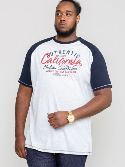 D555 SPARROW Printed T-Shirt - T-shirts - T-shirts Homem Tamanhos Grandes