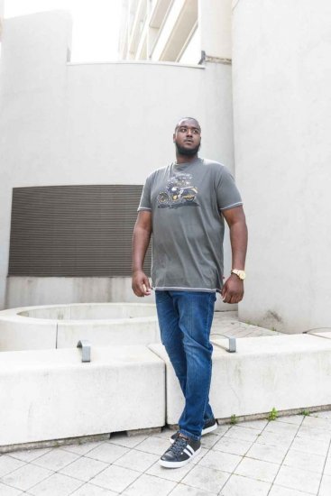 D555 BEXLEYHEATH Motorcycle Club T-Shirt - T-shirts - T-shirts Homem Tamanhos Grandes