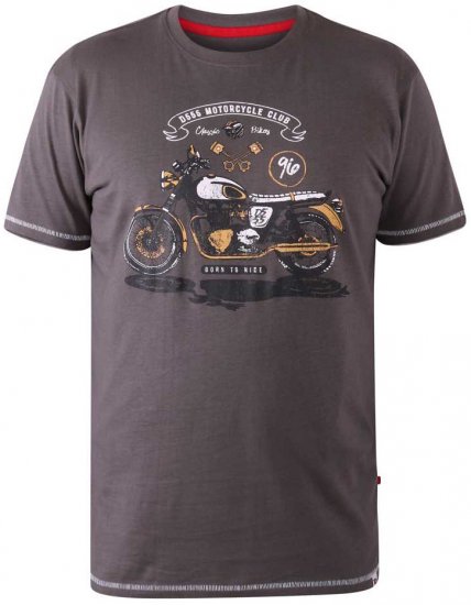 D555 BEXLEYHEATH Motorcycle Club T-Shirt - T-shirts - T-shirts Homem Tamanhos Grandes