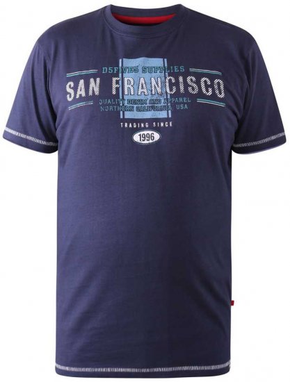 D555 WANSTEAD San Francisco T-Shirt - T-shirts - T-shirts Homem Tamanhos Grandes