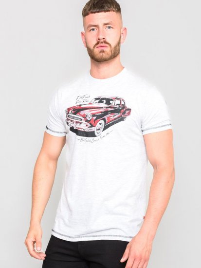 D555 LOUGHTON Old School Car T-Shirt - T-shirts - T-shirts Homem Tamanhos Grandes