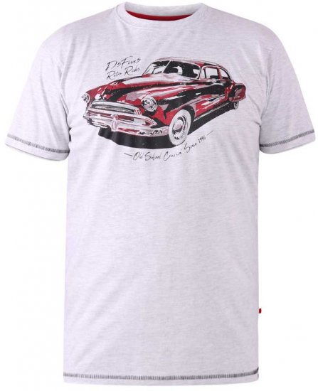 D555 LOUGHTON Old School Car T-Shirt - T-shirts - T-shirts Homem Tamanhos Grandes