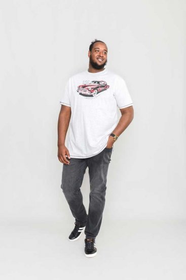 D555 LOUGHTON Old School Car T-Shirt - T-shirts - T-shirts Homem Tamanhos Grandes