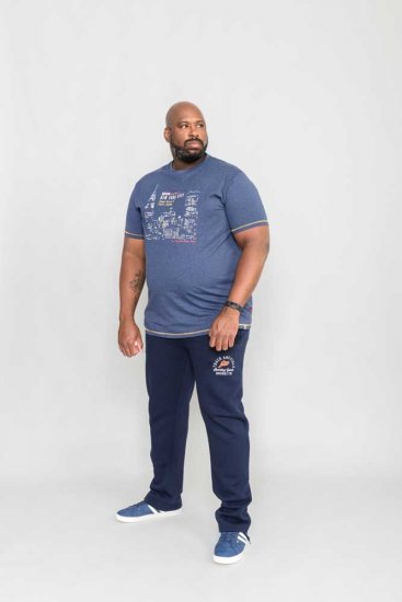 D555 DEBDEN NYC Night Skyline T-Shirt - T-shirts - T-shirts Homem Tamanhos Grandes