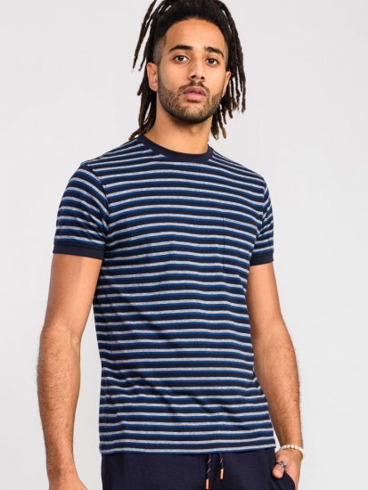 D555 Beamont Jacquard Stripe T-Shirt - T-shirts - T-shirts Homem Tamanhos Grandes