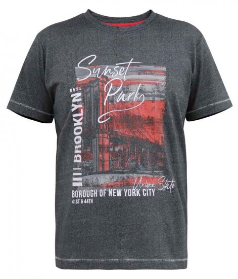 D555 Bramfield Sunset Park Brooklyn Printed T-Shirt - T-shirts - T-shirts Homem Tamanhos Grandes