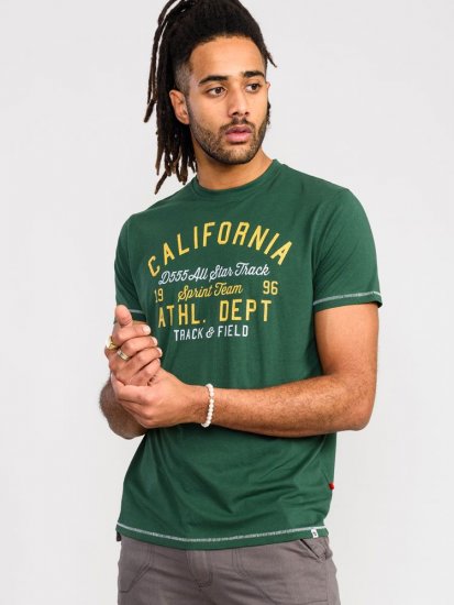 D555 Parnwell California Athletics Printed T-Shirt - T-shirts - T-shirts Homem Tamanhos Grandes