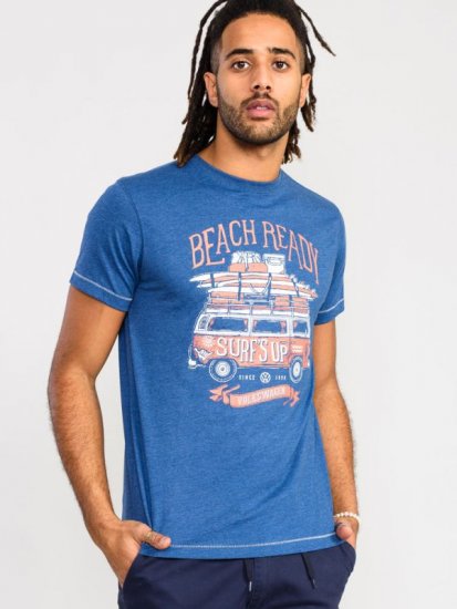 D555 Tavistock Official VW Surf'S Up Printed T-Shirt - T-shirts - T-shirts Homem Tamanhos Grandes