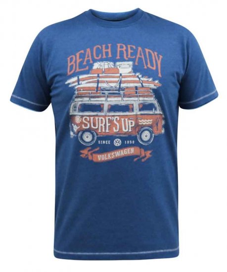 D555 Tavistock Official VW Surf'S Up Printed T-Shirt - T-shirts - T-shirts Homem Tamanhos Grandes