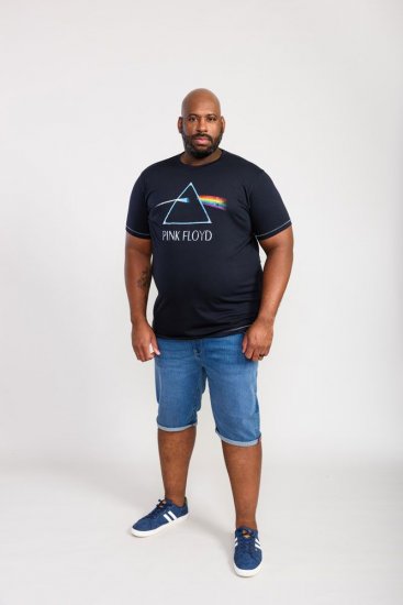 D555 Eclipse Official Pink Floyd Printed Crew Neck T-Shirt - T-shirts - T-shirts Homem Tamanhos Grandes