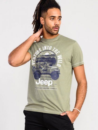 D555 Hibbert Official Jeep Printed T-Shirt - T-shirts - T-shirts Homem Tamanhos Grandes