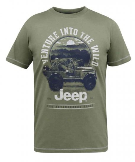 D555 Hibbert Official Jeep Printed T-Shirt - T-shirts - T-shirts Homem Tamanhos Grandes