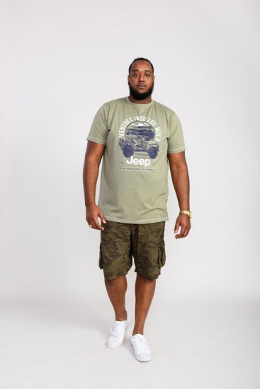 D555 Hibbert Official Jeep Printed T-Shirt - T-shirts - T-shirts Homem Tamanhos Grandes