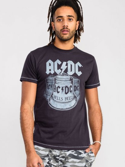 D555 Highway Official AC/DC Hells Bells Printed T- Shirt - T-shirts - T-shirts Homem Tamanhos Grandes