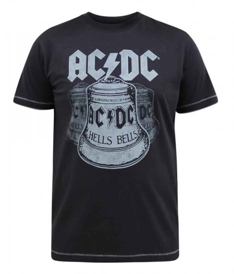D555 Highway Official AC/DC Hells Bells Printed T- Shirt - T-shirts - T-shirts Homem Tamanhos Grandes