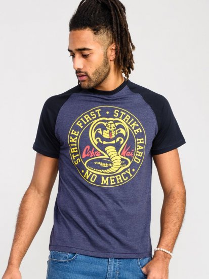 D555 Steeple Official Cobra Kai Printed T-Shirt - T-shirts - T-shirts Homem Tamanhos Grandes