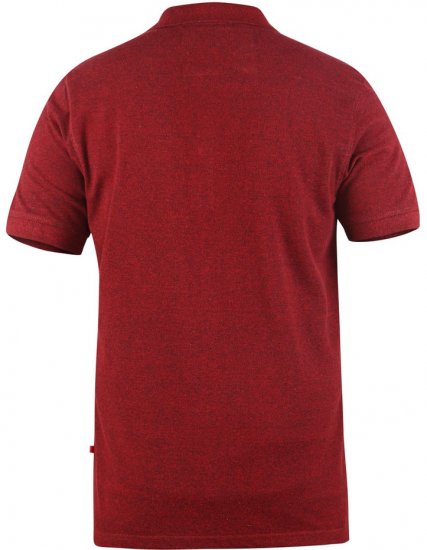 D555 WINCHESTER Red Polo Shirt - Pólos - Pólos Tamanhos Grandes Homem