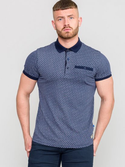 D555 AXFORD Print Polo Shirt - Pólos - Pólos Tamanhos Grandes Homem