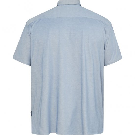 North Latitude 61116 Camisa Piqué Mesclada Manga Curta Azul - Pólos - Pólos Tamanhos Grandes Homem