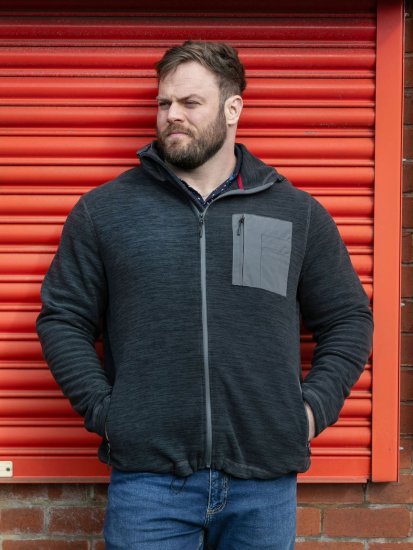 D555 Daly Quarter Zip Fleece Sweatshirt Preto/Cinzento - Sweatshirts & hoodies - Sweatshirt & Camisolas com Capuz tamanhos grandes