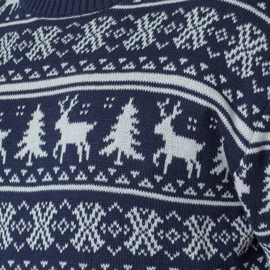 North Latitude 63144 Fjell Reindeer Knit Azul-marinho - Sweatshirts & hoodies - Sweatshirt & Camisolas com Capuz tamanhos grandes
