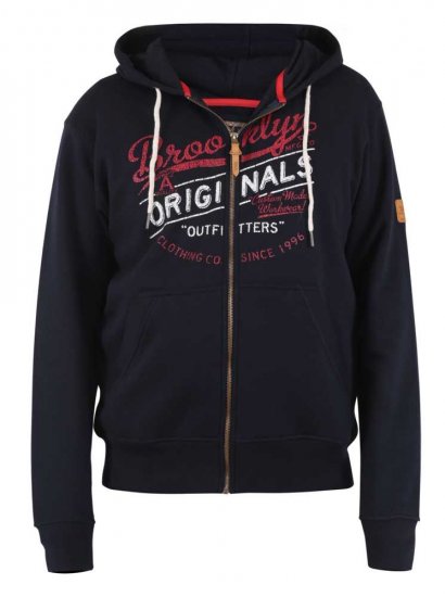 D555 Zennor Navy Hoodie - Sweatshirts & hoodies - Sweatshirt & Camisolas com Capuz tamanhos grandes