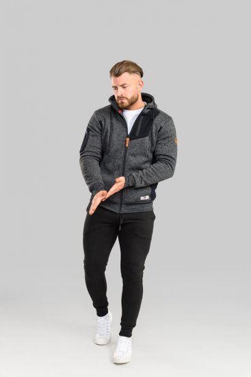 D555 Crofton Hoodie With Sherpa Lining - Sweatshirts & hoodies - Sweatshirt & Camisolas com Capuz tamanhos grandes